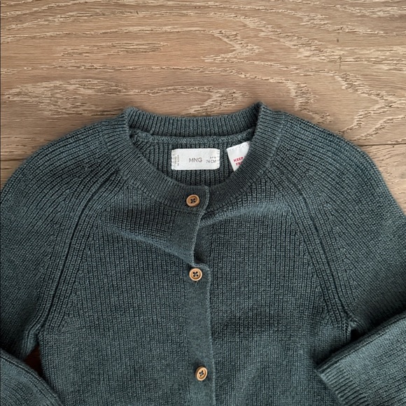 Mango Baby Green Knit Cardigan 6-9 months - Picture 6 of 6